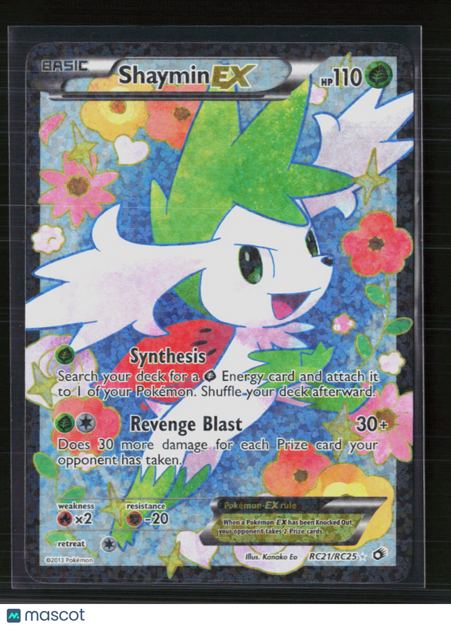 Pokemon 2013 Legendary Treasures Shaymin EX FA #RC21/RC25