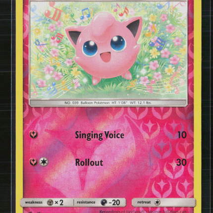 Pokemon 2019 Hidden Fates Jigglypuff #41/68 Reverse Holo