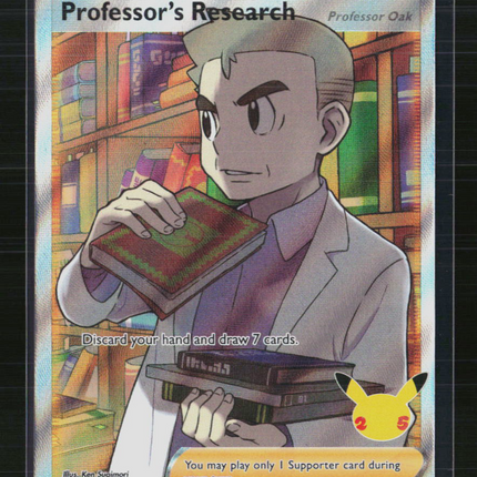 Pokemon 2021 Celebrations Professor's Research Professor Oak FA #24/25