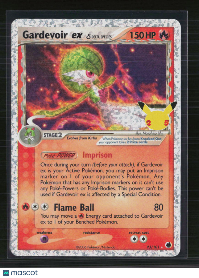 Pokemon 2021 Celebrations Gardevoir EX #93/101