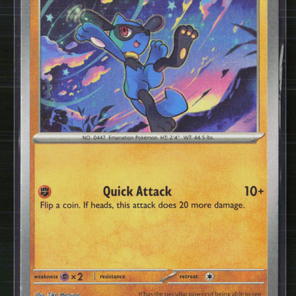 Pokemon 2025 Prismatic Evolutions Riolu #50/131 Master Ball