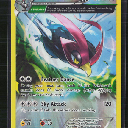 Pokemon 2015 Roaring Skies Unfezant #81/108 Reverse Holo