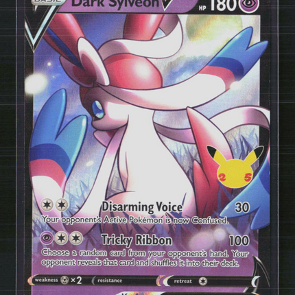 Pokemon 2021 Celebrations Dark Sylveon V #SWSH134