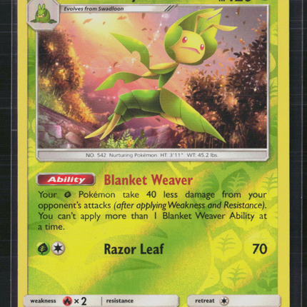 Pokemon 2019 Cosmic Eclipse Leavanny #9/236 Reverse Holo