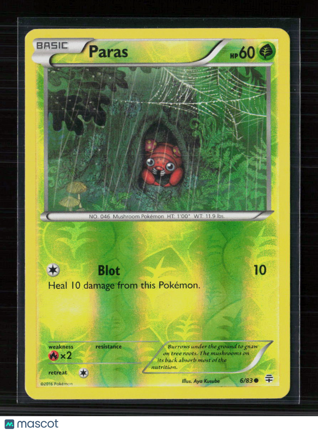 Pokemon 2016 Generations Paras #6/83 Reverse Holo