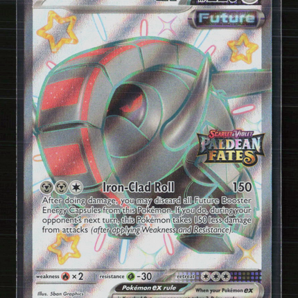 Pokemon 2024 Paldean Fates Iron Treads EX FA #SVP EN 073 Stamp