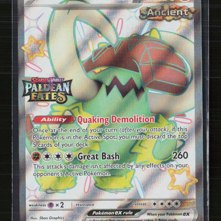 Pokemon 2024 Paldean Fates Great Tusk EX SSR #SVP EN 072 Stamp