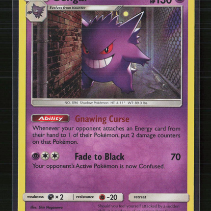 Pokemon 2017 Crimson Invasion Gengar #38/111