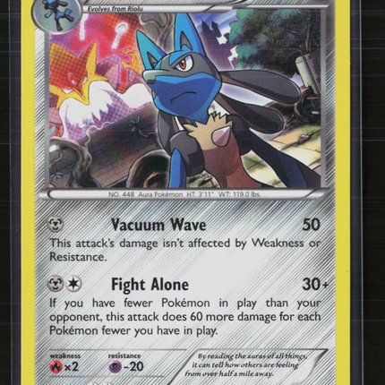 Pokemon 2016 Fates Collide Lucario #63/124