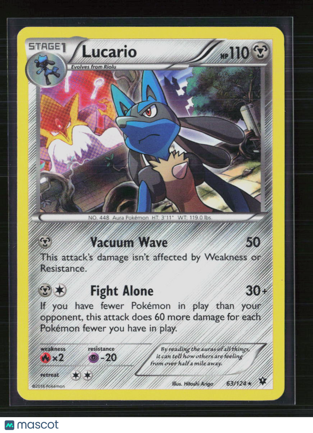 Pokemon 2016 Fates Collide Lucario #63/124