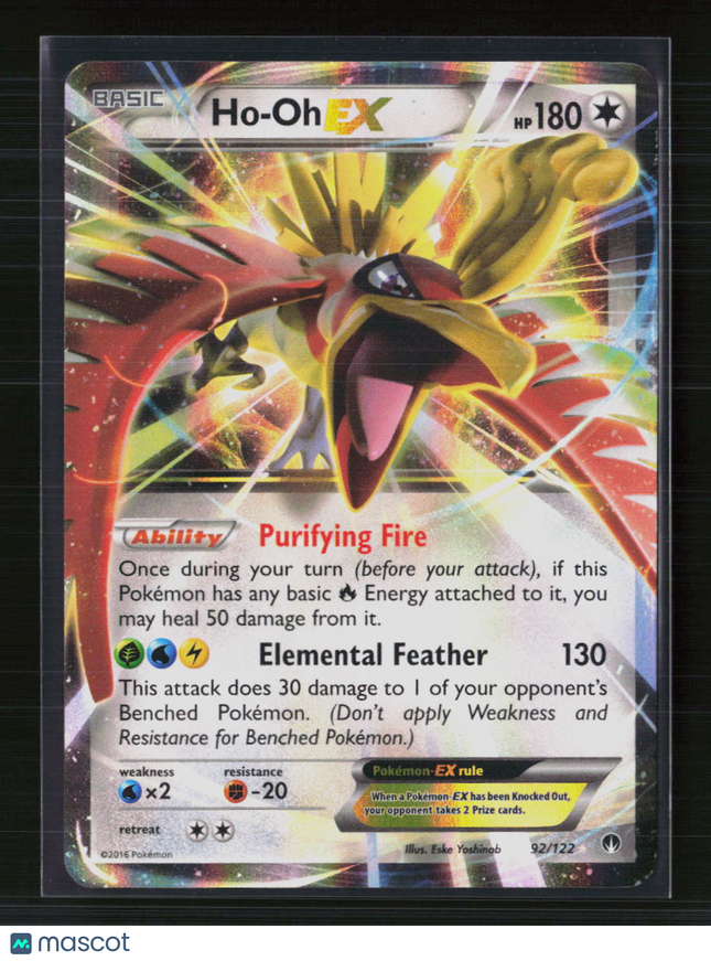 Pokemon 2016 BREAKpoint Ho-Oh EX #92/122