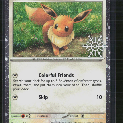 Pokemon 2023 Scarlet & Violet 151 Eevee #133/165 Holiday
