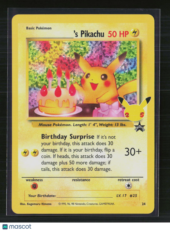 Pokemon 2021 Celebrations 'S Pikachu #24