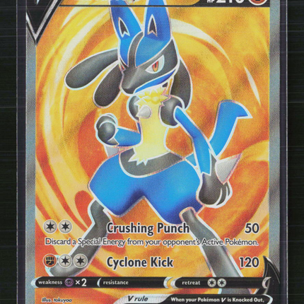 Pokemon 2022 Sword & Shield Lucario V FA #SWSH213