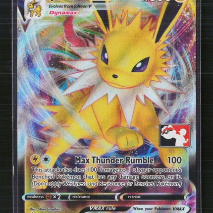Pokemon 2021 Evolving Skies Jolteon VMAX RRR #51/203 Prize Pack Series 1