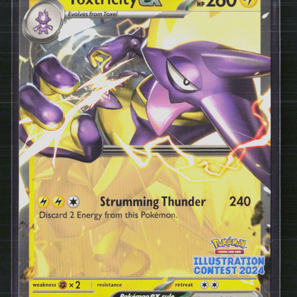 Pokemon Toxtricity ex (Illustration Contest 2024) Scarlet & Violet Promo 215