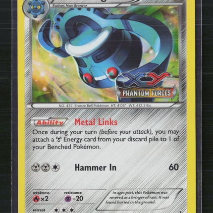 Pokemon 2014 Phantom Forces Bronzong #XY21 xy Pre-release