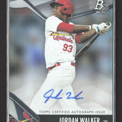 2021 Topps Bowman Platinum Jordan Walker #TOP-34 Auto