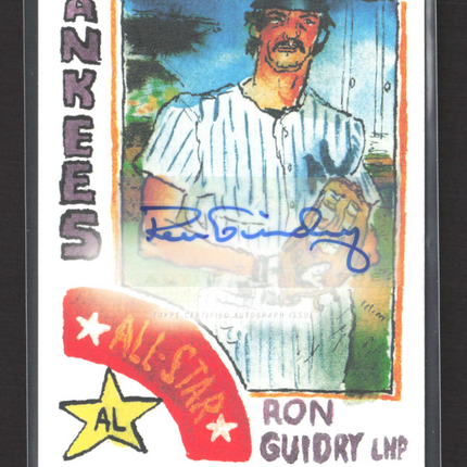 2022 Topps The Spotlight 70 II by Andy Friedman Ron Guidry #50-A 05/10 Auto