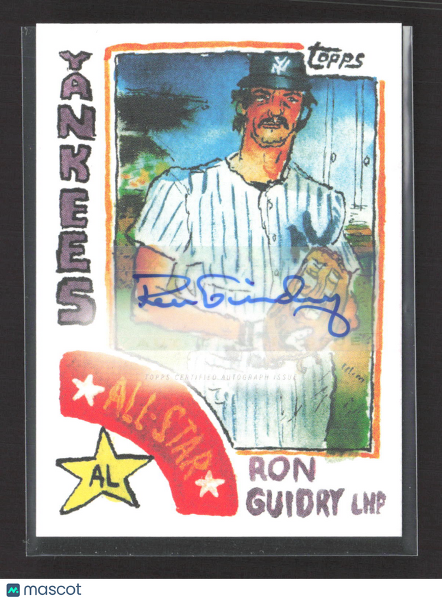 2022 Topps The Spotlight 70 II by Andy Friedman Ron Guidry #50-A 05/10 Auto