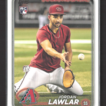 2024 Topps Series Two Jordan Lawlar #451 Golden Mirror Image Variation RC