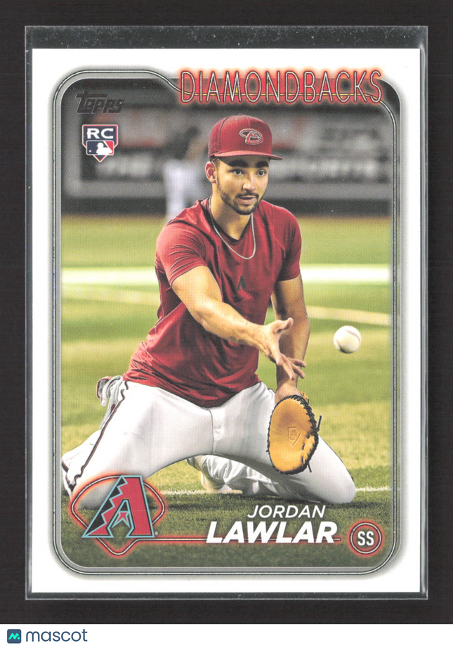 2024 Topps Series Two Jordan Lawlar #451 Golden Mirror Image Variation RC