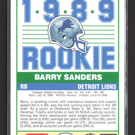 1989 Score Barry Sanders #257