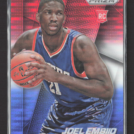 2014 Panini Prizm Joel Embiid #253 Red White Blue RC
