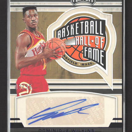 2022 Panini Chronicles Playoff Basketball Dominique Wilkins #HOF-DWL Auto /35