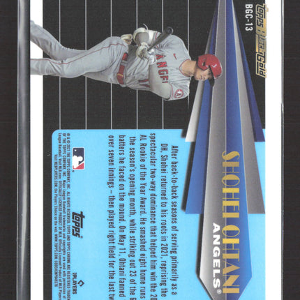 2021 Topps Black Gold Chrome Shohei Ohtani #BGC-13