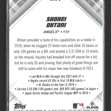 2021 Topps Stadium Club Chrome Beam Team Shohei Ohtani #BTC-3