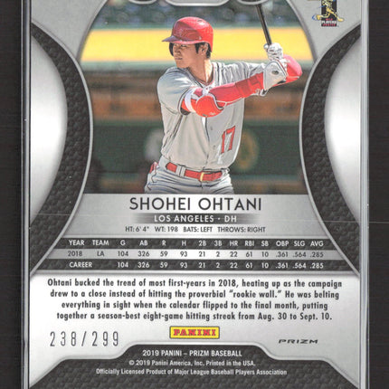 2019 Panini Prizm Shohei Ohtani #153 Red Mojo /299