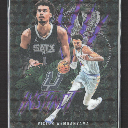 2025 Topps Chrome Instinct Victor Wembanyama #INS-9 Purple /75
