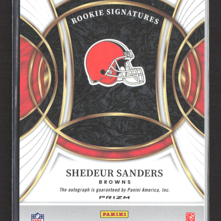 2026 Panini Select Prizm Shedeur Sanders #RSI-SSS RC Auto