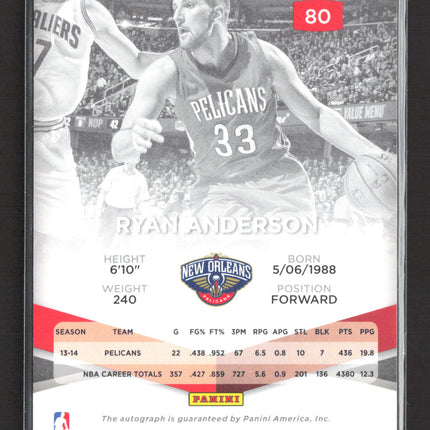 2015 Panini Donruss Elite Ryan Anderson #80 114/125 Auto