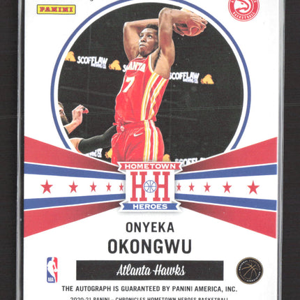 2021 Panini Chronicles Hometown Heroes Onyeka Okongwu #HH-ONY RC Auto