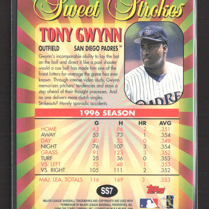 1996 Topps Sweet Strokes Tony Gwynn #SS7