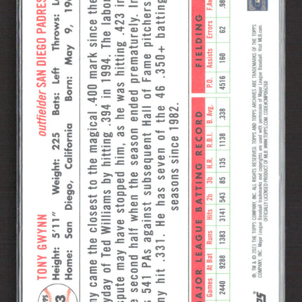 2023 Topps Archives Tony Gwynn #63