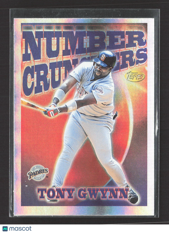 1997 Topps Season's Best Number Crunchers Tony Gwynn #SB1