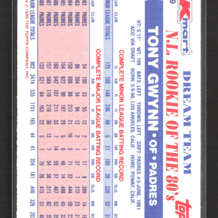 1989 Topps Kmart Dream Team Tony Gwynn #29