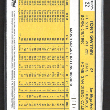 2022 Topps Archives Tony Gwynn #22 Green /125