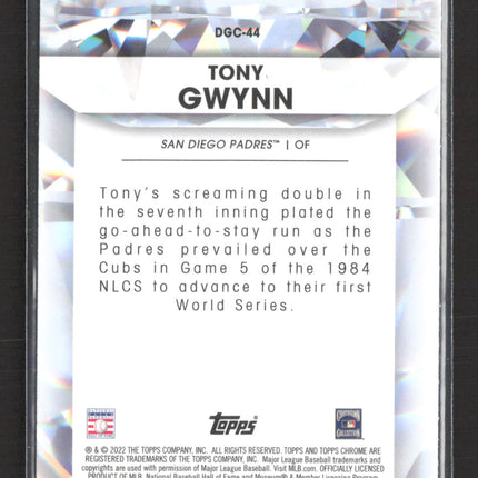 2022 Topps Chrome Diamond Greats Tony Gwynn #DGC-44 Refractor
