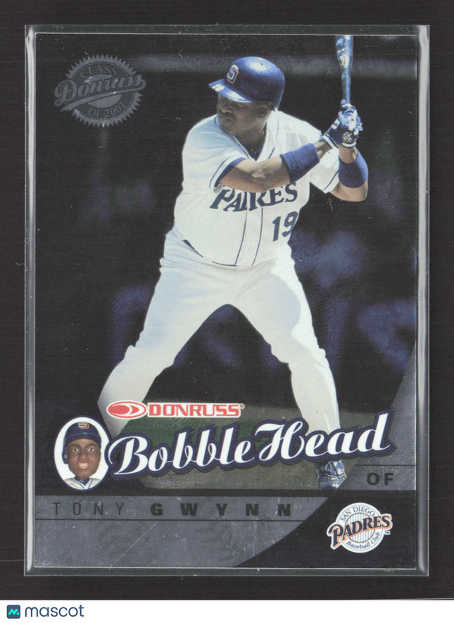 2001 Donruss Class of 2001 Bobble Head Tony Gwynn #16 /2000