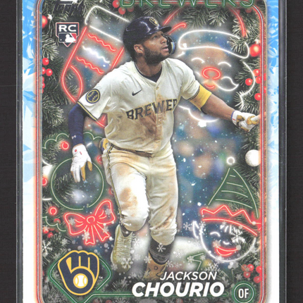 2024 Topps Holiday Jackson Chourio #H119 RC