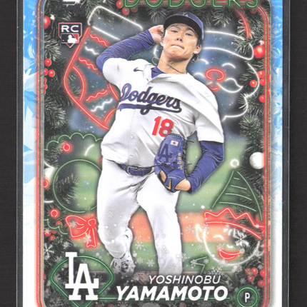 2024 Topps Holiday Yoshinobu Yamamoto #H88 RC