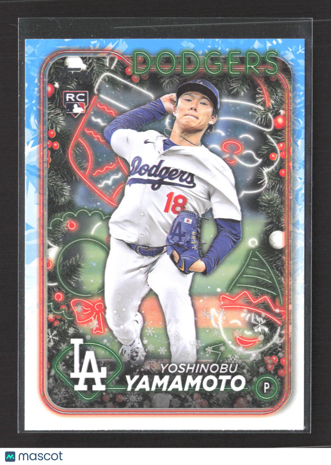 2024 Topps Holiday Yoshinobu Yamamoto #H88 RC