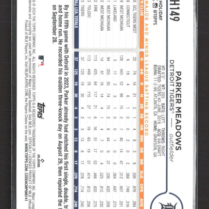 2024 Topps Holiday Parker Meadows #H149