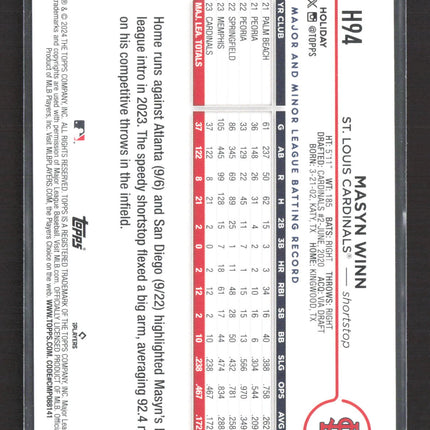 2024 Topps Holiday Masyn Winn #H94