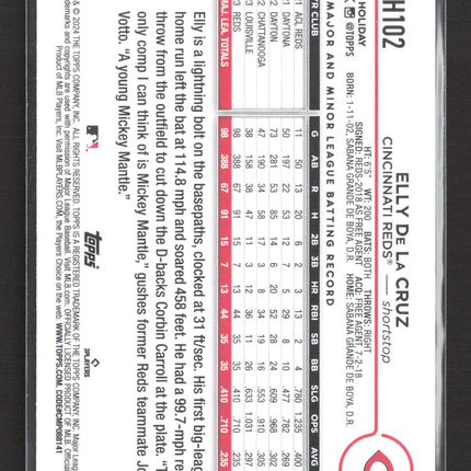 2024 Topps Holiday Elly De La Cruz #H102 RC