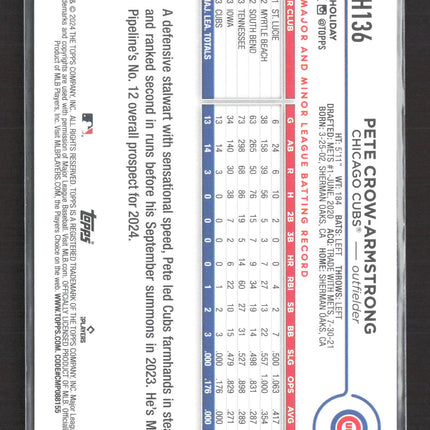 2024 Topps Holiday Pete Crow-Armstrong #H136